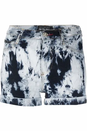 Philipp Plein Shorts de mezclilla con efecto descolorido