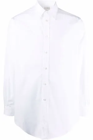 Maison Margiela Camisa con bolsillo de parche