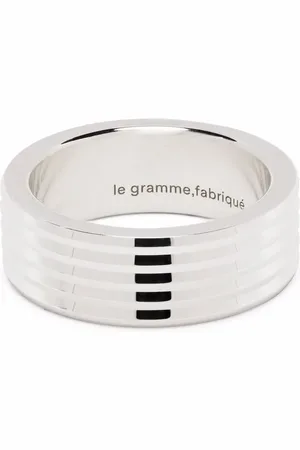 Le Gramme Anillo guilloché con detalle horizontal