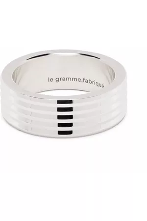 Le Gramme Anillo guilloché con detalle horizontal