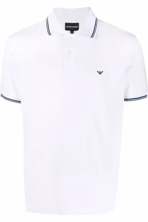 Emporio Armani Playera tipo polo con logo estampado