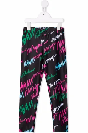 Msgm Leggins con logo estampado