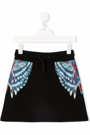 MARCELO BURLON Falda corta con estampado Wings