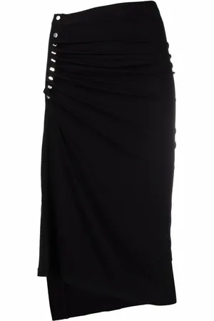 Paco rabanne Falda midi asimétrica