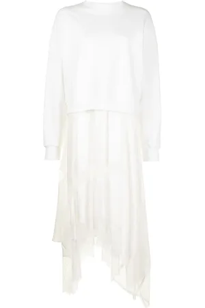 GOEN.J Vestido con capa de sudadera
