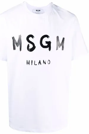 Msgm Playera con logo estampado