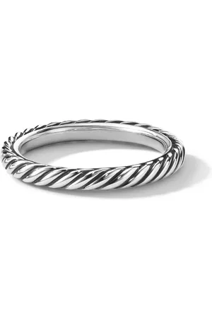 David Yurman Anillo de pila Cable Collectibles en plata de ley de 3mm