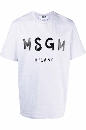 Msgm Playera con logo estampado