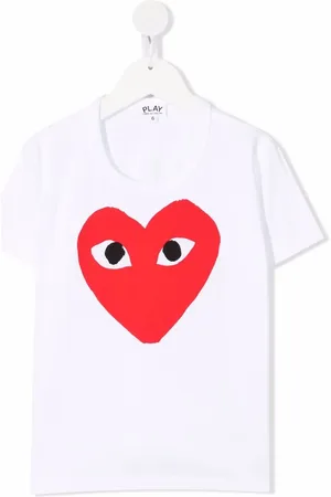 Comme des Garçons Playera con estampado de corazón