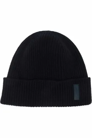 Giorgio Armani Gorro tejido con parche del logo