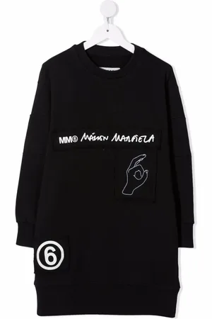 Maison Margiela Vestido estilo suéter tejido con logo