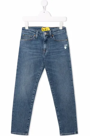 OFF-WHITE Jeans rectos con tiro medio
