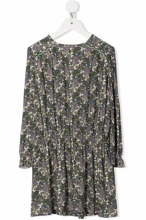 BONPOINT Vestido fruncido con estampado floral