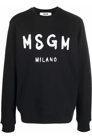 Msgm Suéter con logo estampado