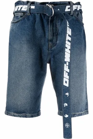 OFF-WHITE Shorts de mezclilla con cinturón