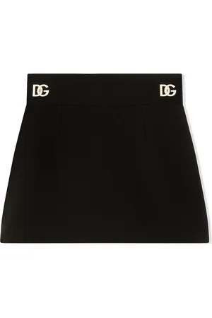 Dolce & Gabbana Minifalda con placa del logo