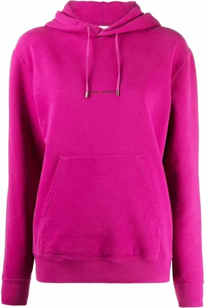 Saint Laurent Hoodie con logo estampado