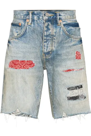 Purple Brand Shorts de mezclilla con efecto envejecido