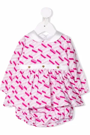 VERSACE Vestido con estampado geométrico