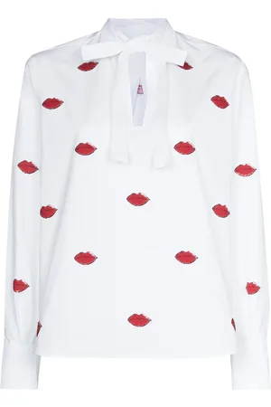 VALENTINO GARAVANI Camisa con estampado de labios