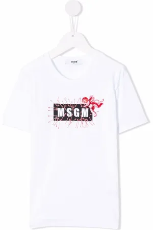 Msgm Playera con logo estampado