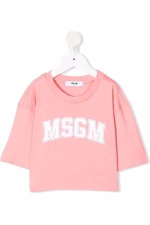 Msgm Playera con logo estampado