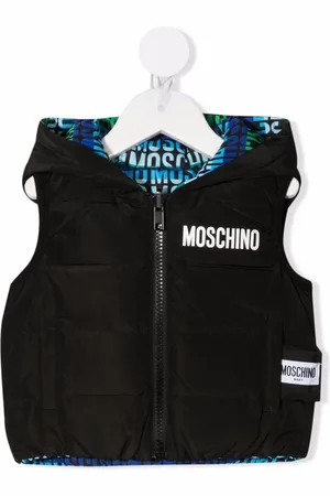 Moschino Chaleco con capucha y logo
