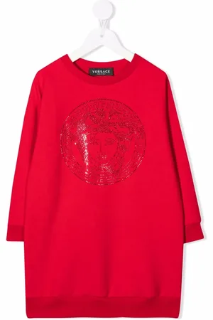VERSACE Vestido estilo sudadera con logo Medusa