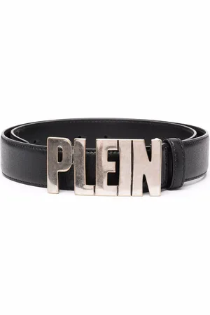 Philipp Plein Cinturón con placa del logo