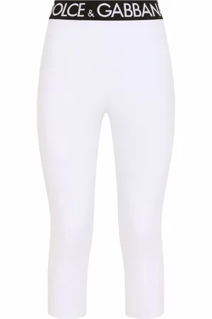 Dolce & Gabbana Leggins capri con logo en la pretina