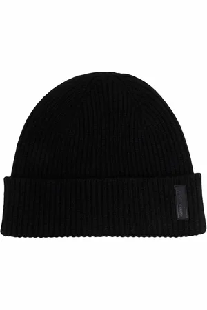 Giorgio Armani Gorro tejido con parche del logo