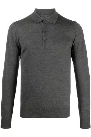 Emporio Armani Suéter con cuello de playera tipo polo