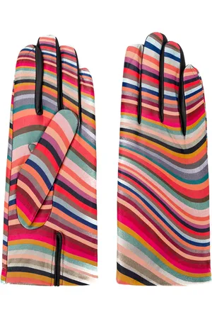 Paul Smith Guantes con estampado de rayas