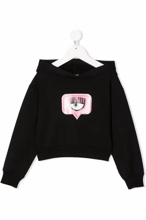 Chiara Ferragni Hoodie con parche Eyelike de Monnalisa x Chiara Ferragni
