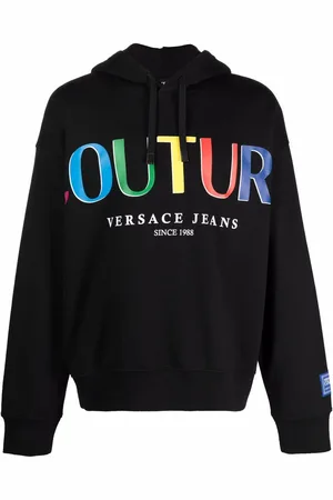 VERSACE Hoodie con logo estampado