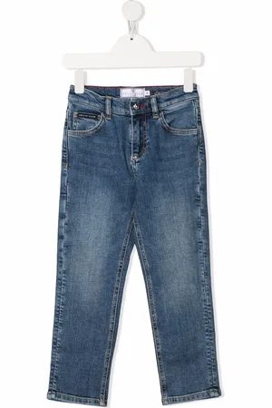 Philipp Plein Jeans con bordado Skull