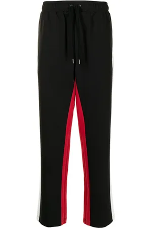 Ports V Pantalones rectos con franjas laterales