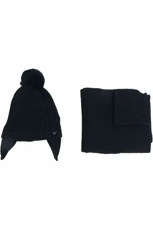 Emporio Armani Set de gorro y bufanda