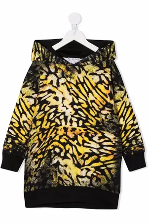 Givenchy Vestido con capucha y animal print