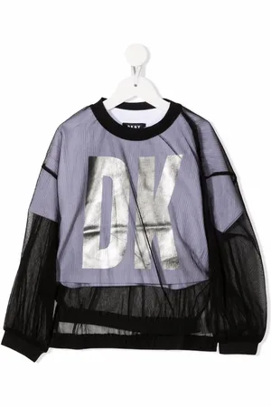 DKNY Playera a capas con logo estampado