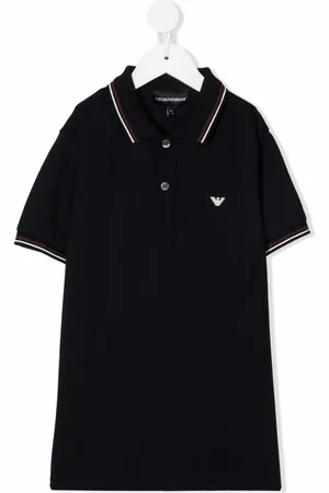 Emporio Armani Playera tipo polo con logo bordado