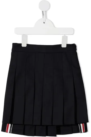 Thom Browne Minifalda plisada de lana súper 120