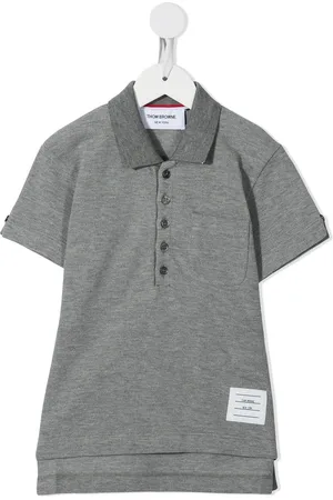 Thom Browne Playera tipo polo manga corta