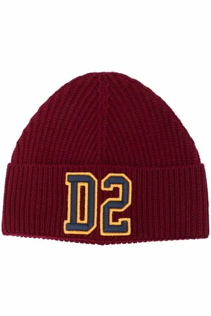 Dsquared2 Gorro tejido con logo bordado