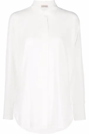 BLANCA Camisa con botones ocultos