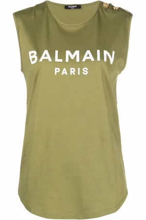 Balmain Camiseta con detalle de botones