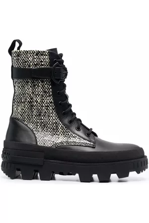 Moncler Botas con paneles de tweed