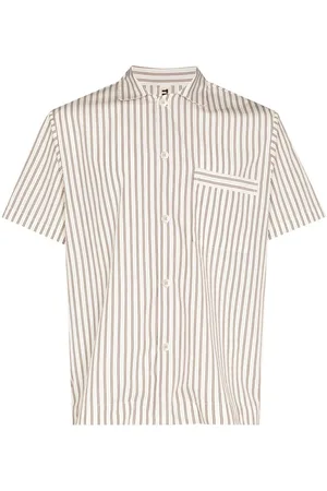 Tekla Camisa de pijama con estampado de rayas verticales