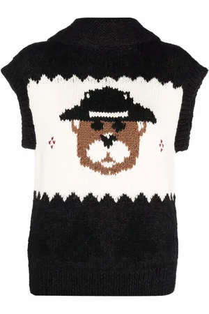 Dsquared2 Cárdigan sin mangas en intarsia