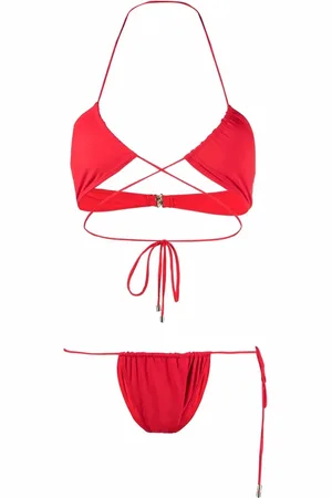 Manokhi Bikini con diseño cruzado